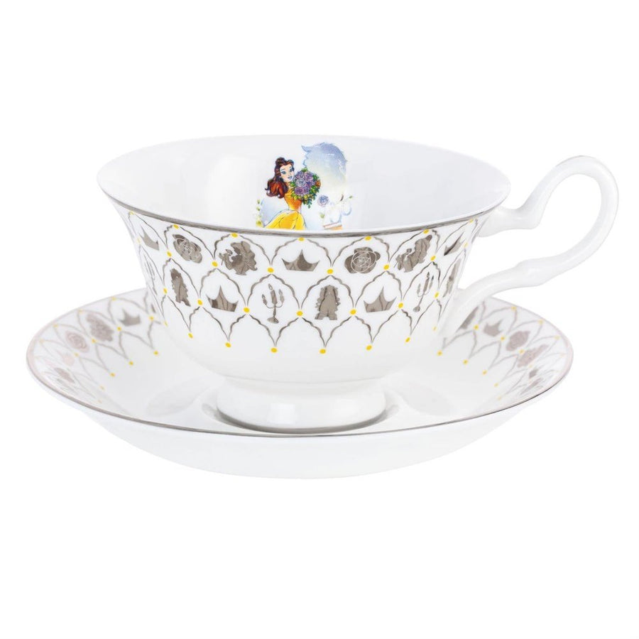 Disney English Ladies: D100 Belle Decorative Cup & Saucer sparkle-castle
