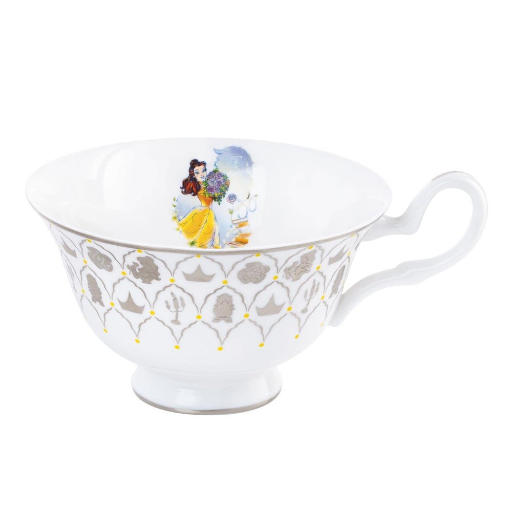 Disney English Ladies: D100 Belle Decorative Cup & Saucer sparkle-castle