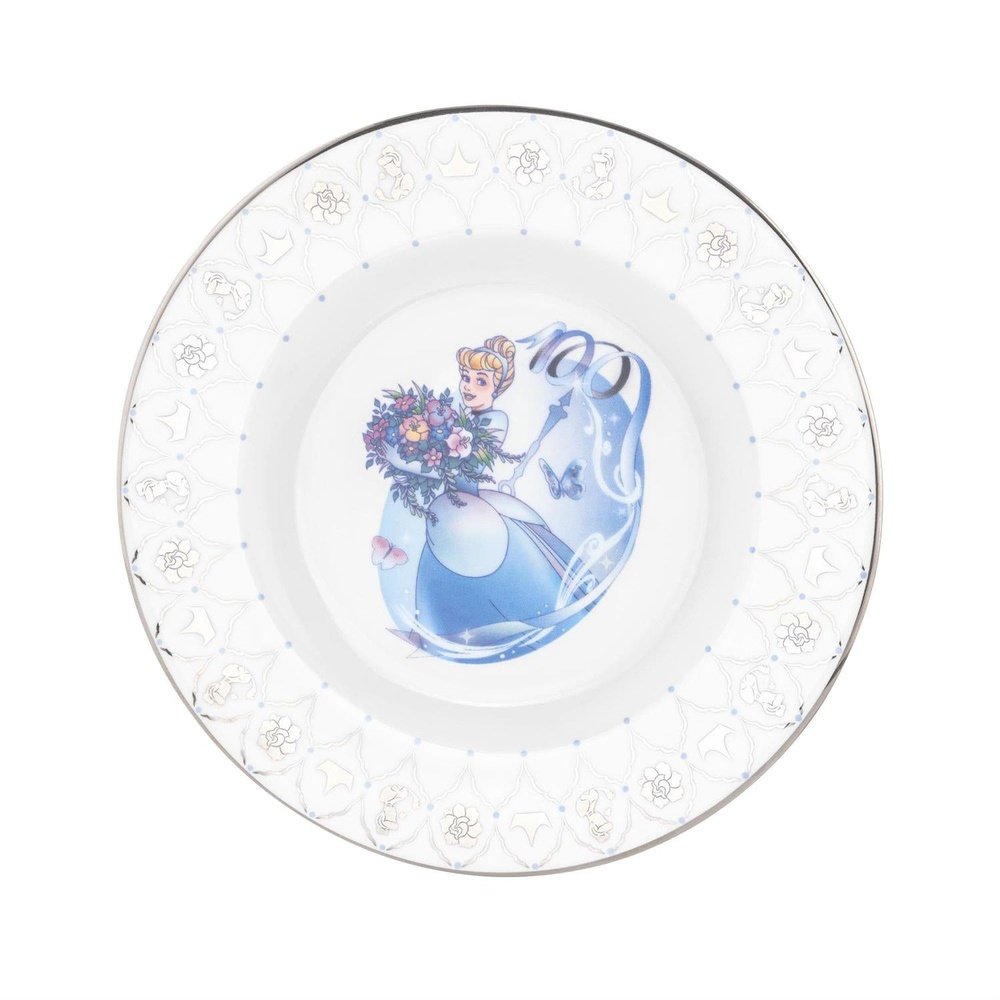 Disney English Ladies: D100 Cinderella 6" Decorative Plate sparkle-castle