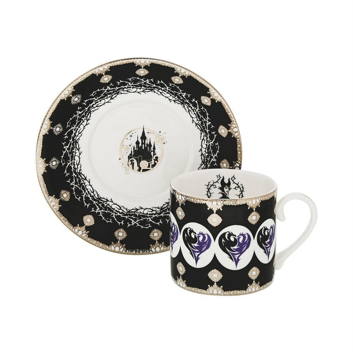 Disney English Ladies: Maleficent Decorative Cup & Saucer sparkle-castle