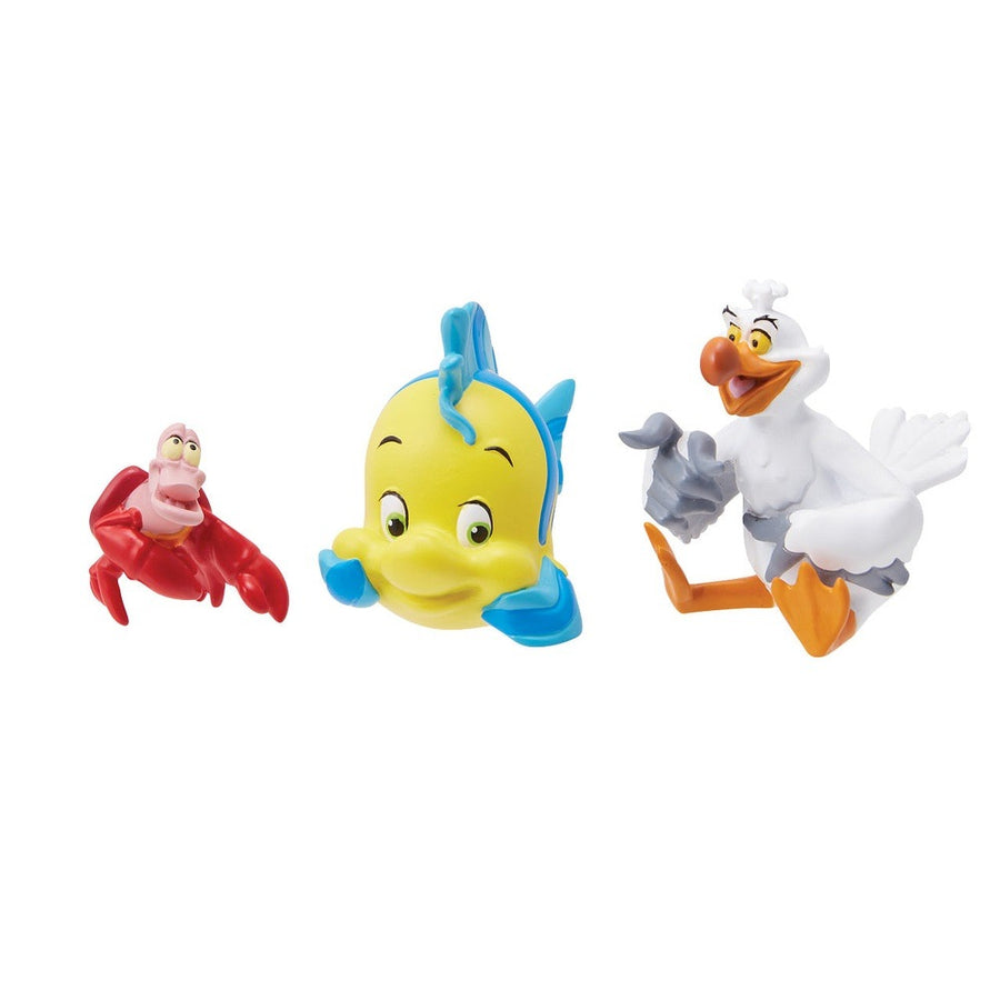 Disney Showcase: The Little Mermaid Pals Mini Figurines, Set of 3 sparkle-castle