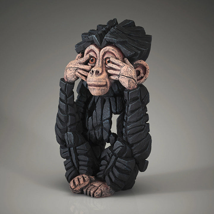 Edge Sculpture: See No Evil Baby Chimpanzee