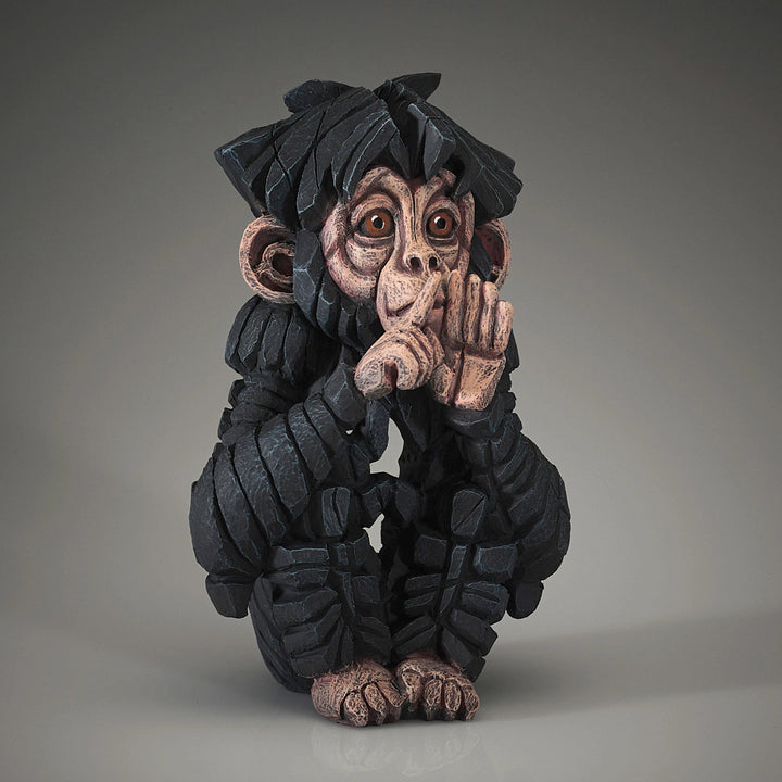 Edge Sculpture: Speak No Evil Baby Chimpanzee