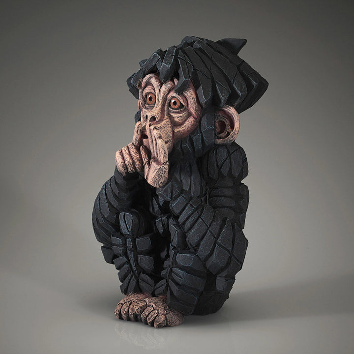 Edge Sculpture: Speak No Evil Baby Chimpanzee