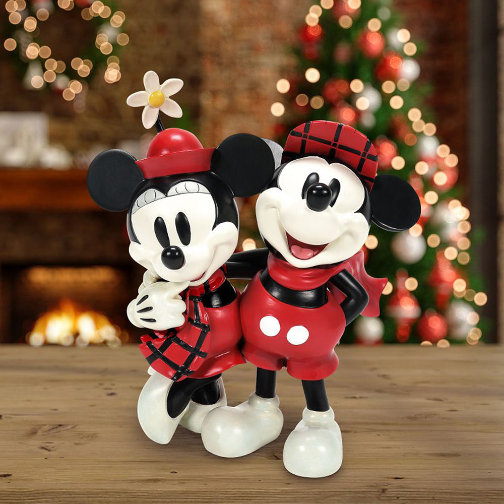 Disney Showcase: Christmas Mickey & Minnie Figurine sparkle-castle