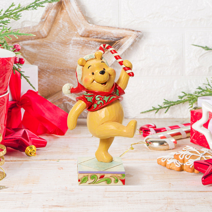 Jim Shore Disney Traditions: Holiday Pooh Figurine