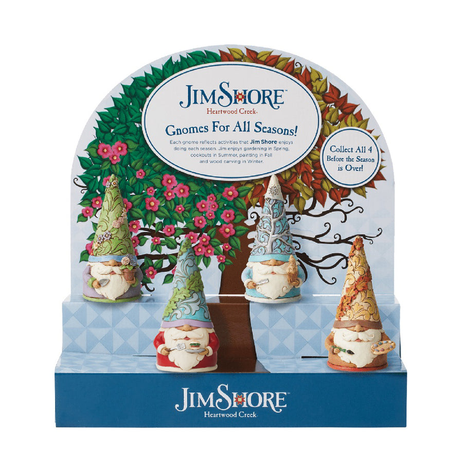 Jim Shore Heartwood Creek: An Artist For All Seasons Gnome Figurine Bundle, Set of 5 sparkle-castle