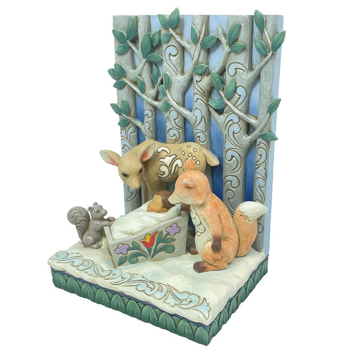 Jim Shore Heartwood Creek: Baby Jesus and Animals Figurine sparkle-castle