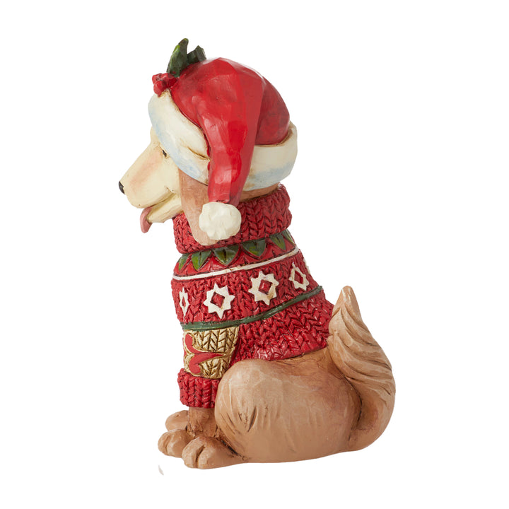 Jim Shore Heartwood Creek: Christmas Dog Miniature Figurine