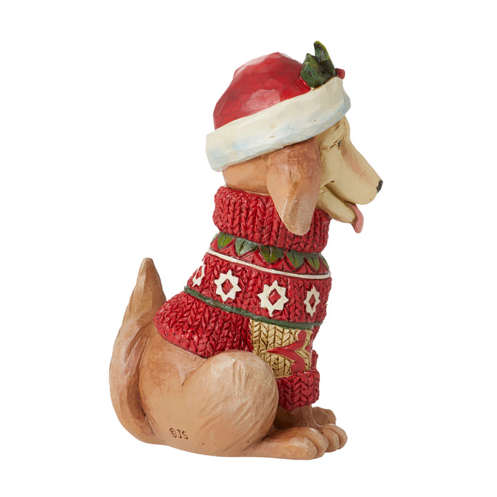 Jim Shore Heartwood Creek: Christmas Dog Miniature Figurine