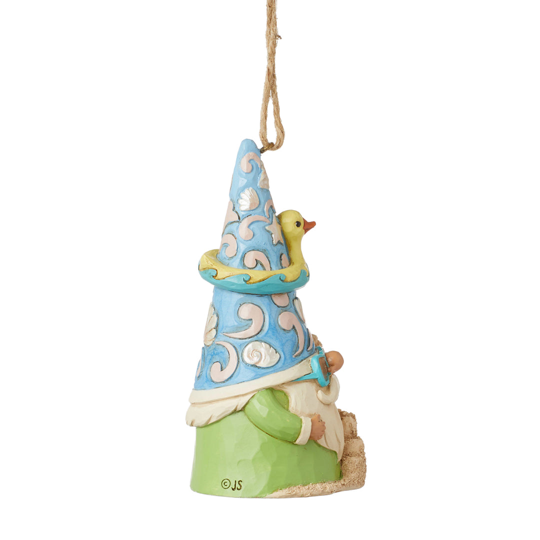 Jim Shore Heartwood Creek: Coastal Gnome with Sandcastle Hanging Ornament