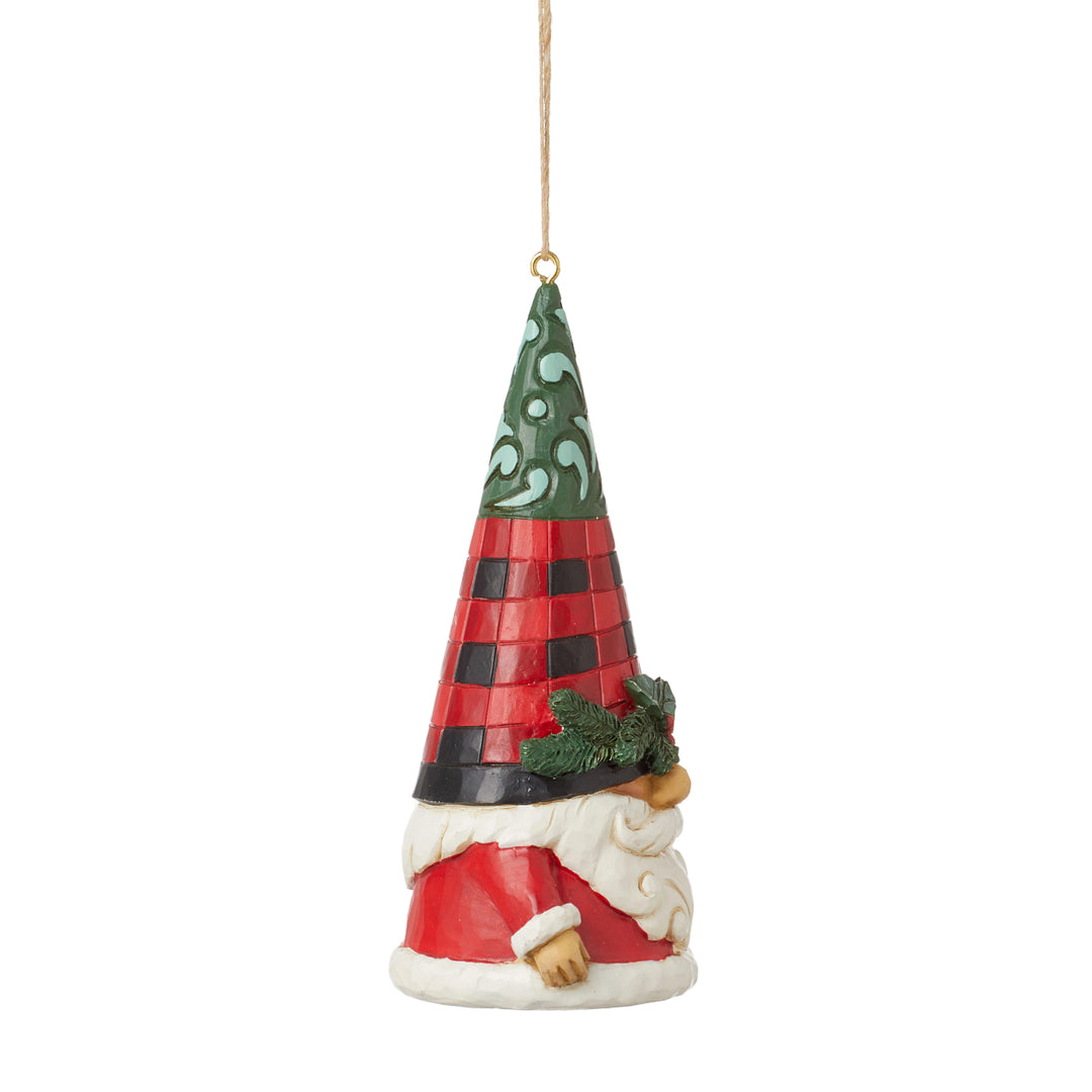 Jim Shore Heartwood Creek: Highland Glen Gnome Holding Bells Hanging Ornament