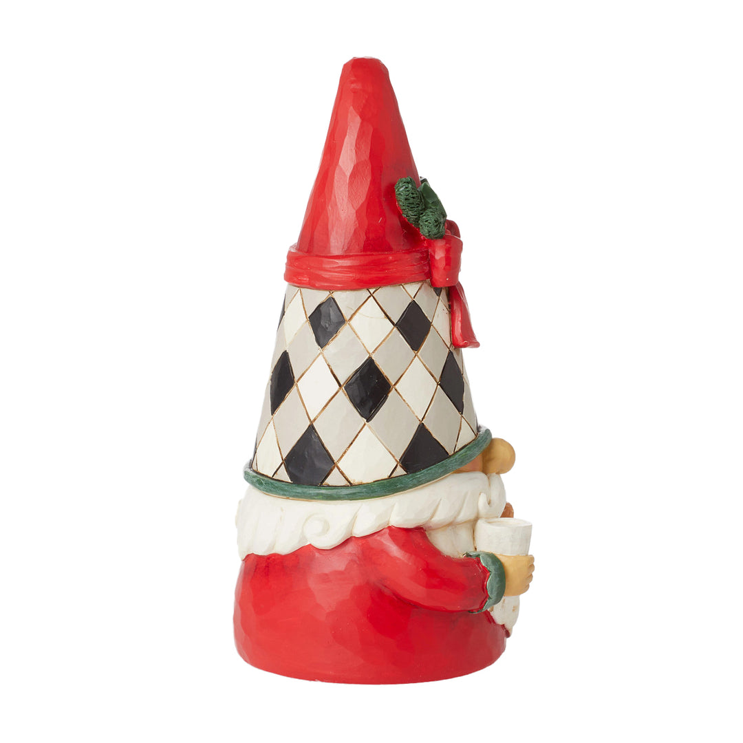 Jim Shore Heartwood Creek: Highland Glen Gnome with Milk and Cookies Figurine