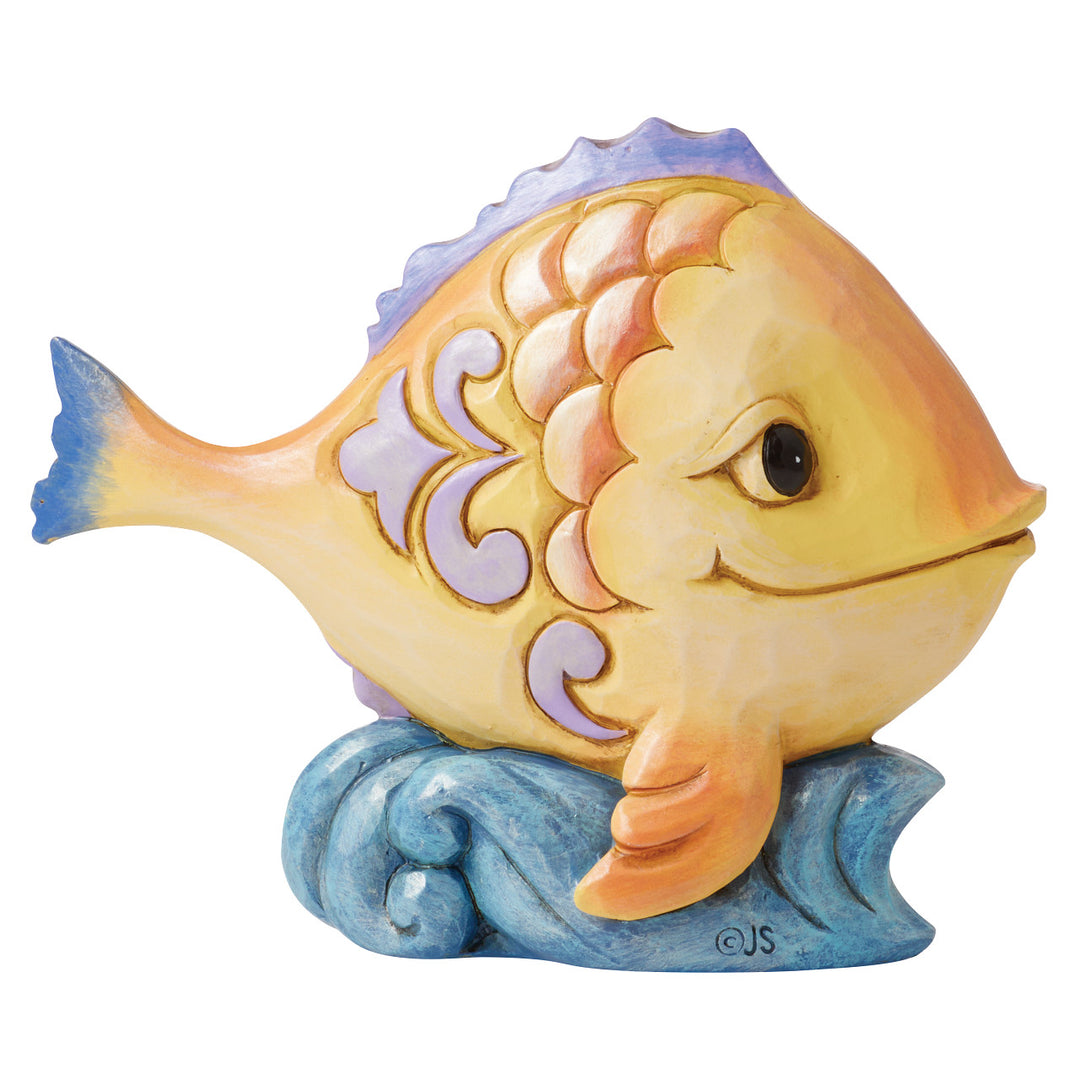 Jim Shore Heartwood Creek: Mini Fish Figurine sparkle-castle