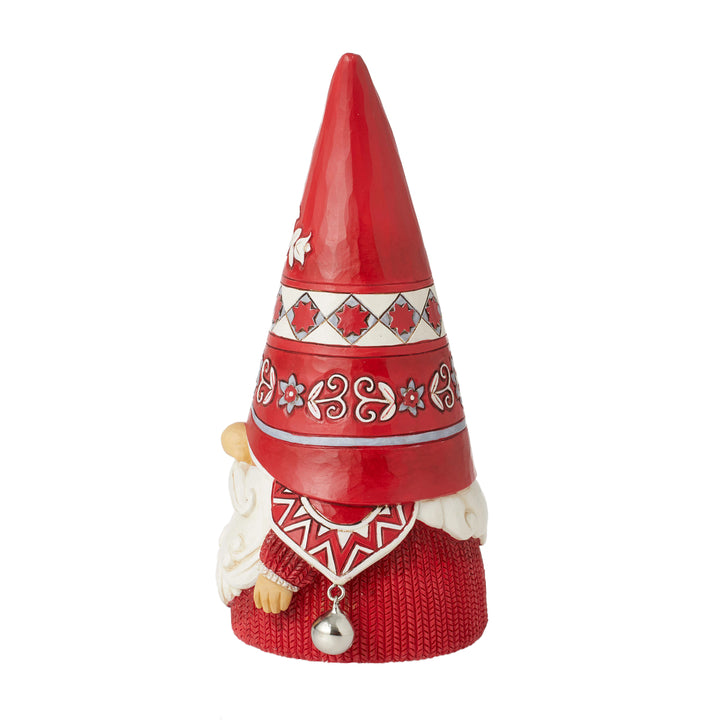 Jim Shore Heartwood Creek: Nordic Noel Gnome with Jingle Bells Figurine