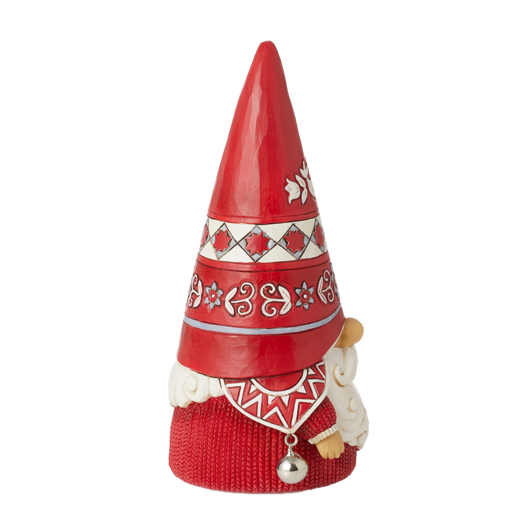 Jim Shore Heartwood Creek: Nordic Noel Gnome with Jingle Bells Figurine