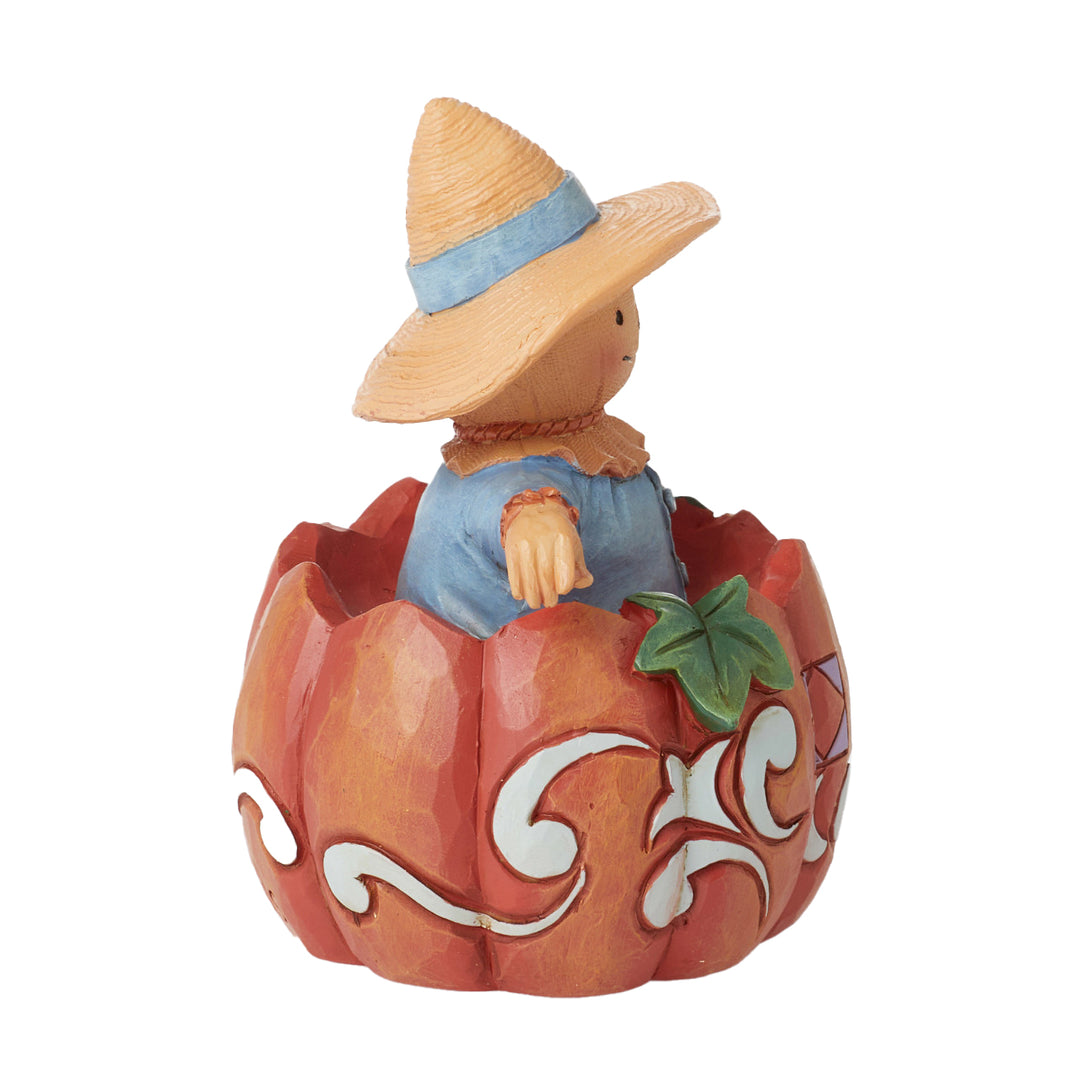 Jim Shore Heartwood Creek: Pumpkin and Scarecrow Miniature Figurine