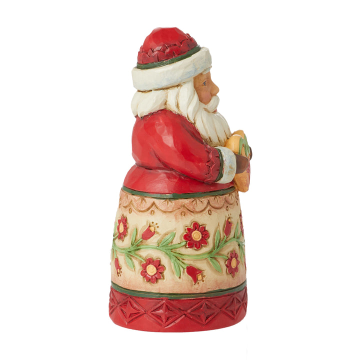Jim Shore Heartwood Creek: Santa Holding Heart Miniature Figurine