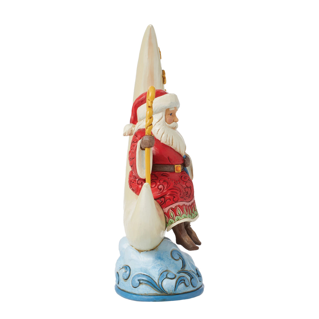 Jim Shore Heartwood Creek: Santa on Crescent Moon Figurine sparkle-castle