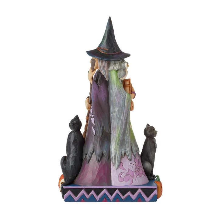 Jim Shore Heartwood Creek: Spooky or Sweet Two Sided Witch Figurine