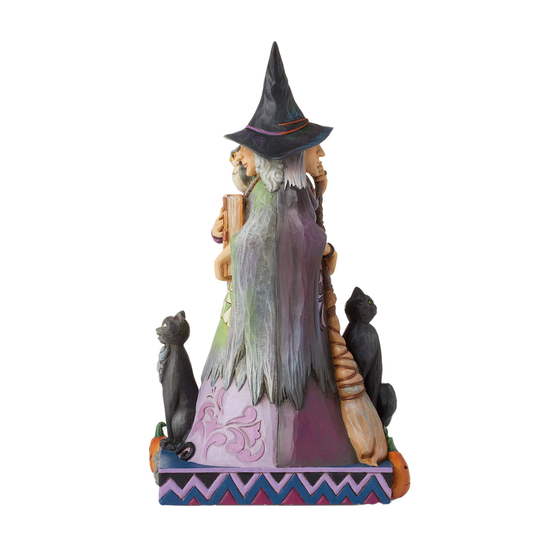 Jim Shore Heartwood Creek: Spooky or Sweet Two Sided Witch Figurine