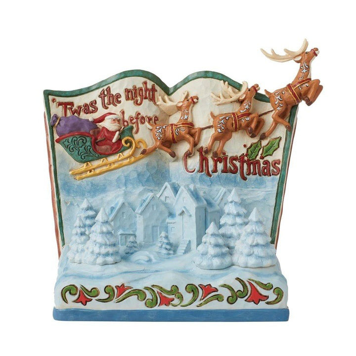 Jim Shore Heartwood Creek: 'Twas The Night Before Christmas Storybook Figurine sparkle-castle