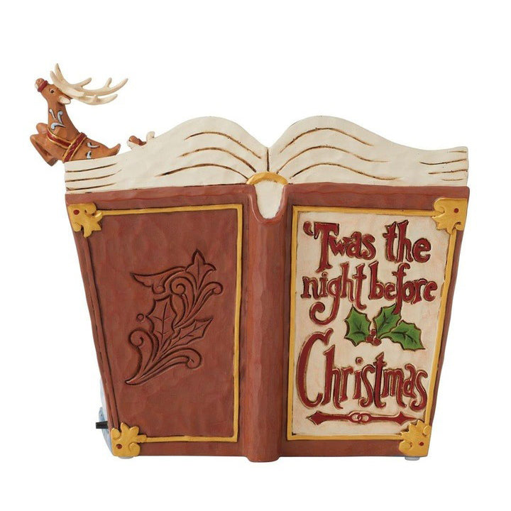 Jim Shore Heartwood Creek: 'Twas The Night Before Christmas Storybook Figurine sparkle-castle