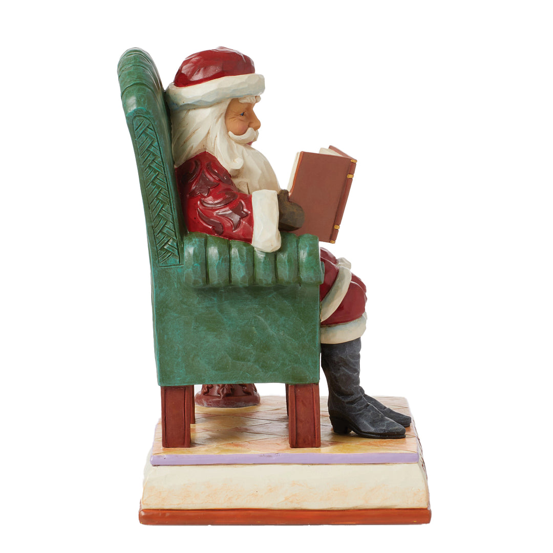 Jim Shore Heartwood Creek: 'Twas The Night Before Christmas Santa Reading Figurine sparkle-castle