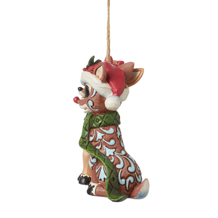 Jim Shore Rudolph Traditions: Rudolph and Clarice Hanging Ornament sparkle-castle