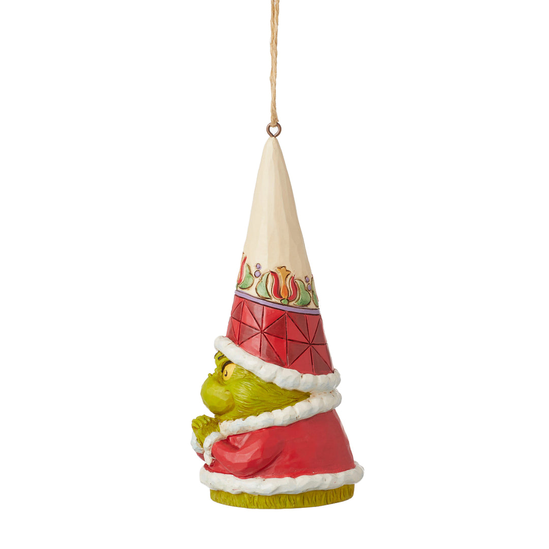 Jim Shore The Grinch: Grinch Gnome with Hands Clenched Hanging Ornament