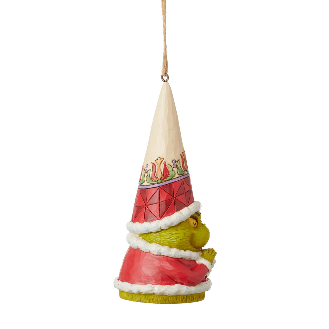Jim Shore The Grinch: Grinch Gnome with Hands Clenched Hanging Ornament