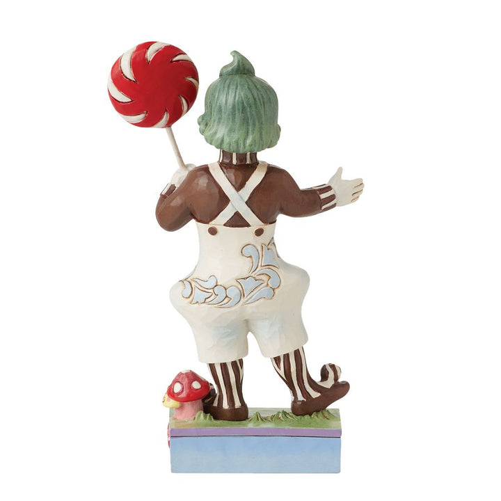Jim Shore Willy Wonka: Oompa Loompa with Lollipop Figurine sparkle-castle