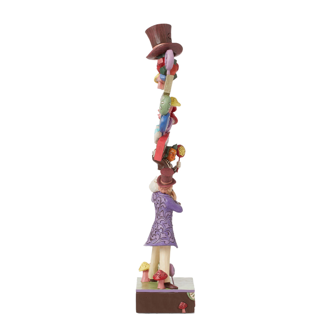 Jim Shore Willy Wonka: Willy Wonka and Characters Stacked Figurine sparkle-castle