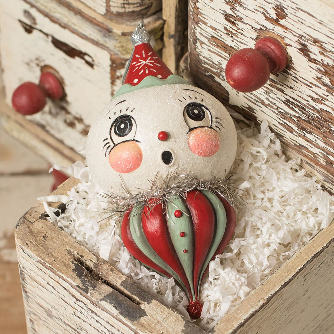 Johanna Parker by Bethany Lowe: Finial Louie Hanging Ornament sparkle-castle