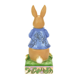 Jim Shore Beatrix Potter: Peter Rabbit with Daffodils Figurine sparkle-castle