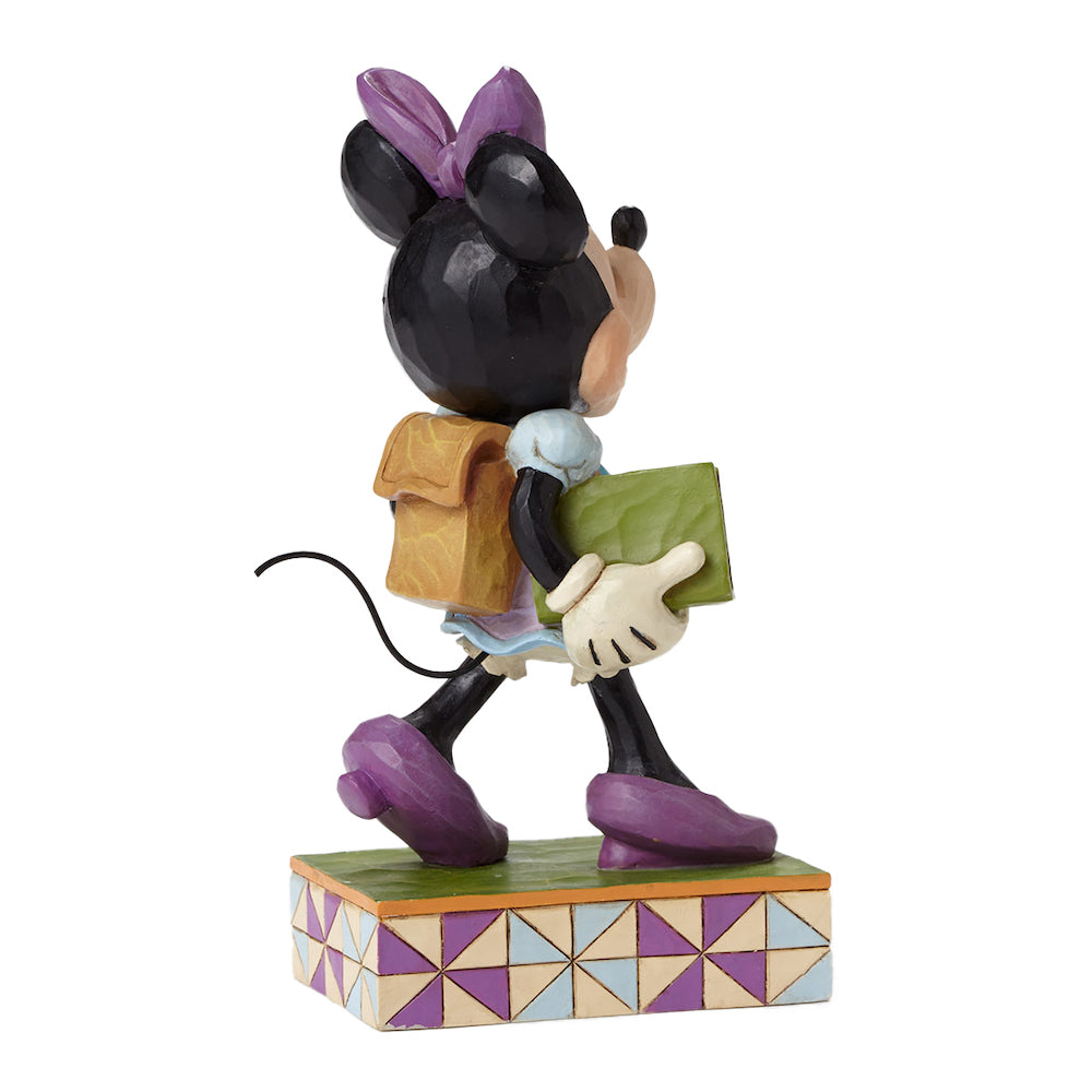 Jim Shore Disney Traditions: Back To School Minnie Figurine sparkle-castle