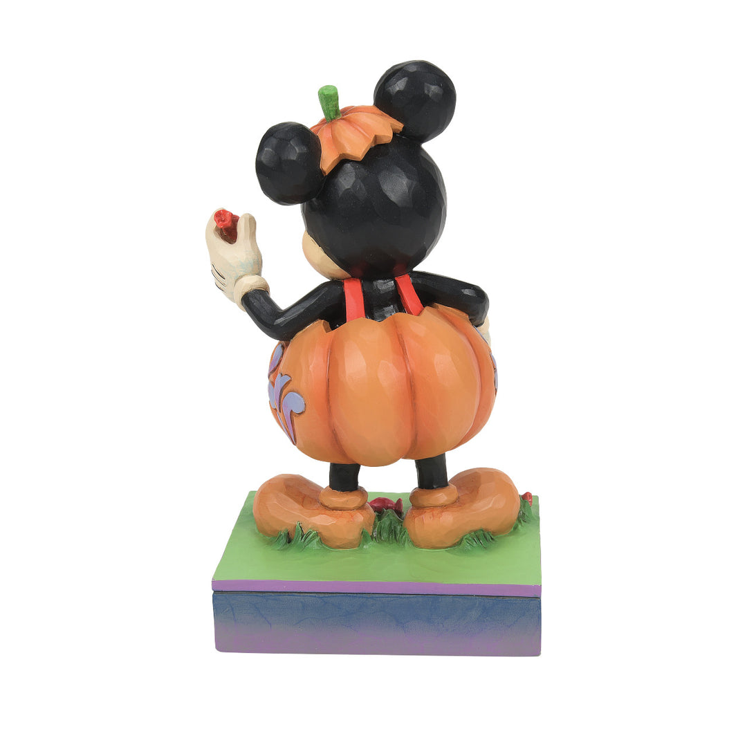 Jim Shore Disney Traditions: Mickey Mouse In Jack-O-Lantern Costume Figurine