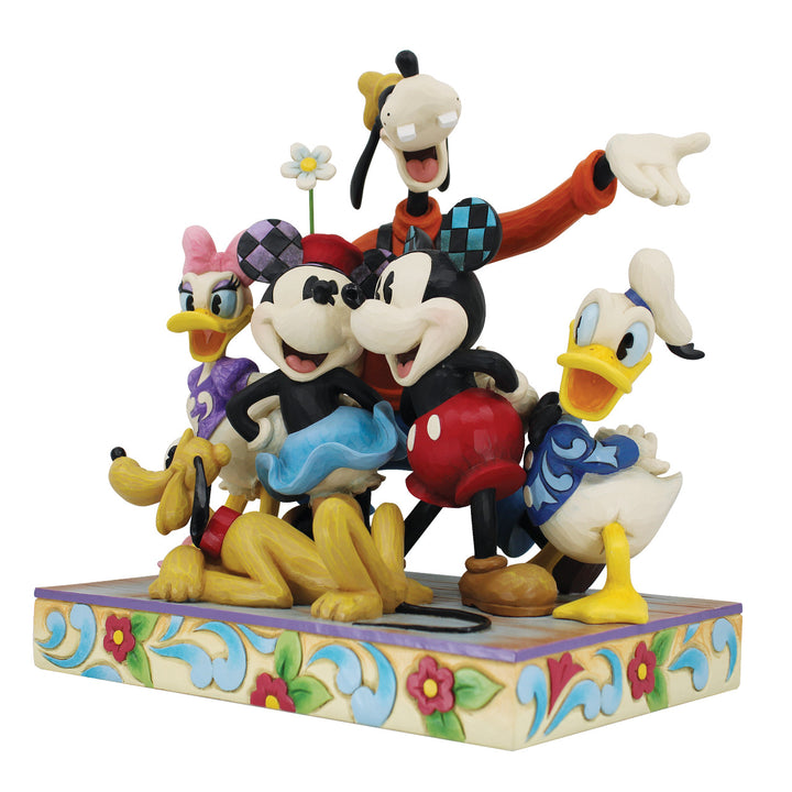 Jim Shore Disney Traditions: Mickey and Friends Group Pose Figurine sparkle-castle