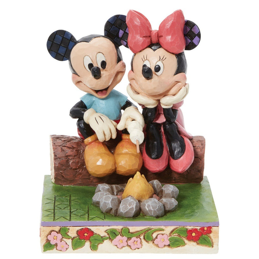 Jim Shore Disney Traditions: Mickey & Minnie By Campfire Figurine sparkle-castle