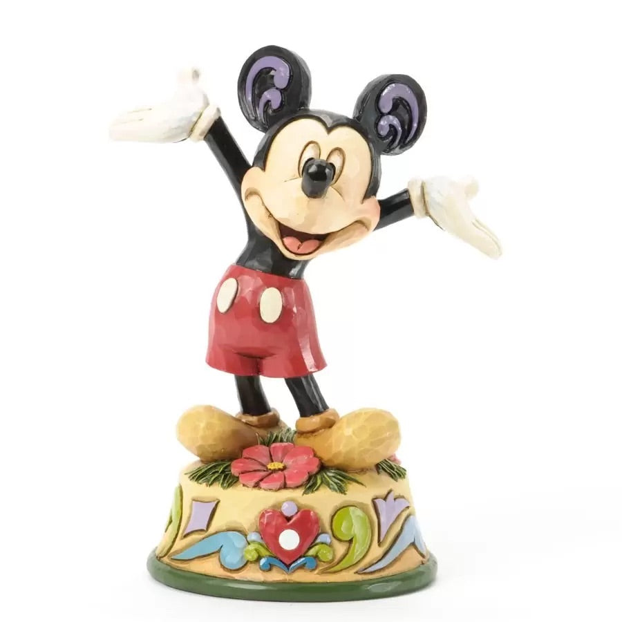 Jim Shore Disney Traditions: Mickey Mouse October Birthstone Figurine ...