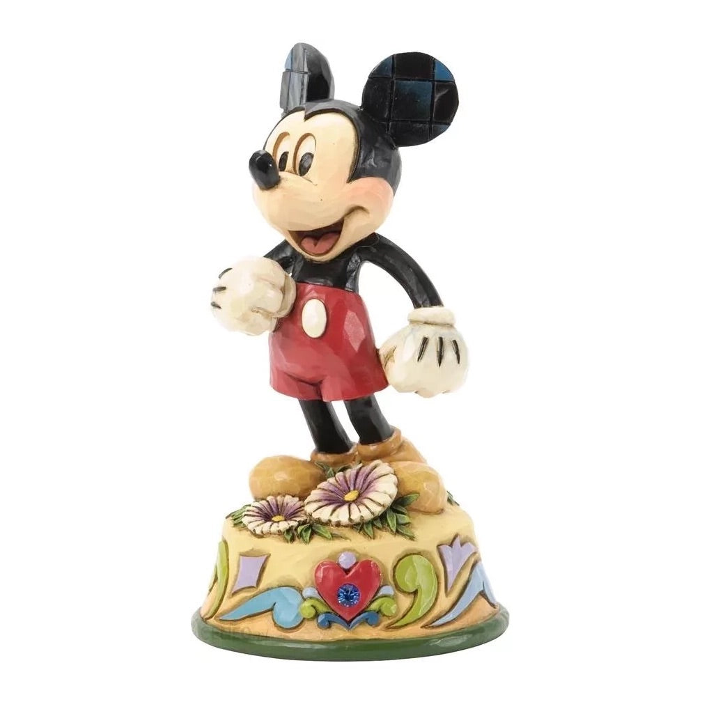 Jim Shore Disney Traditions: Mickey Mouse September Birthstone Figurin ...