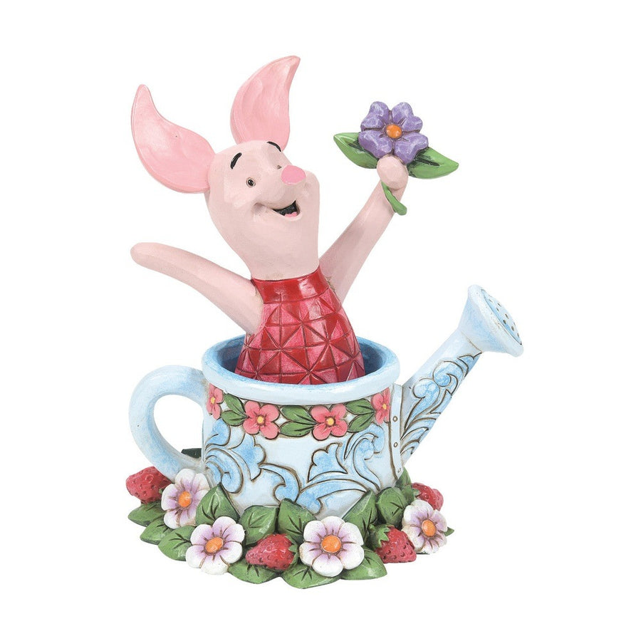 Jim Shore Disney Traditions: Piglet In Watering Can Figurine sparkle-castle