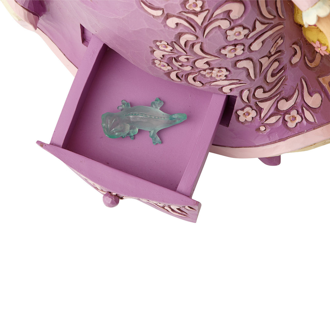 Tangled Pascal Charm Jim Shore Disney Traditions: Rapunzel with Pascal Charm Drawer Figurin ...