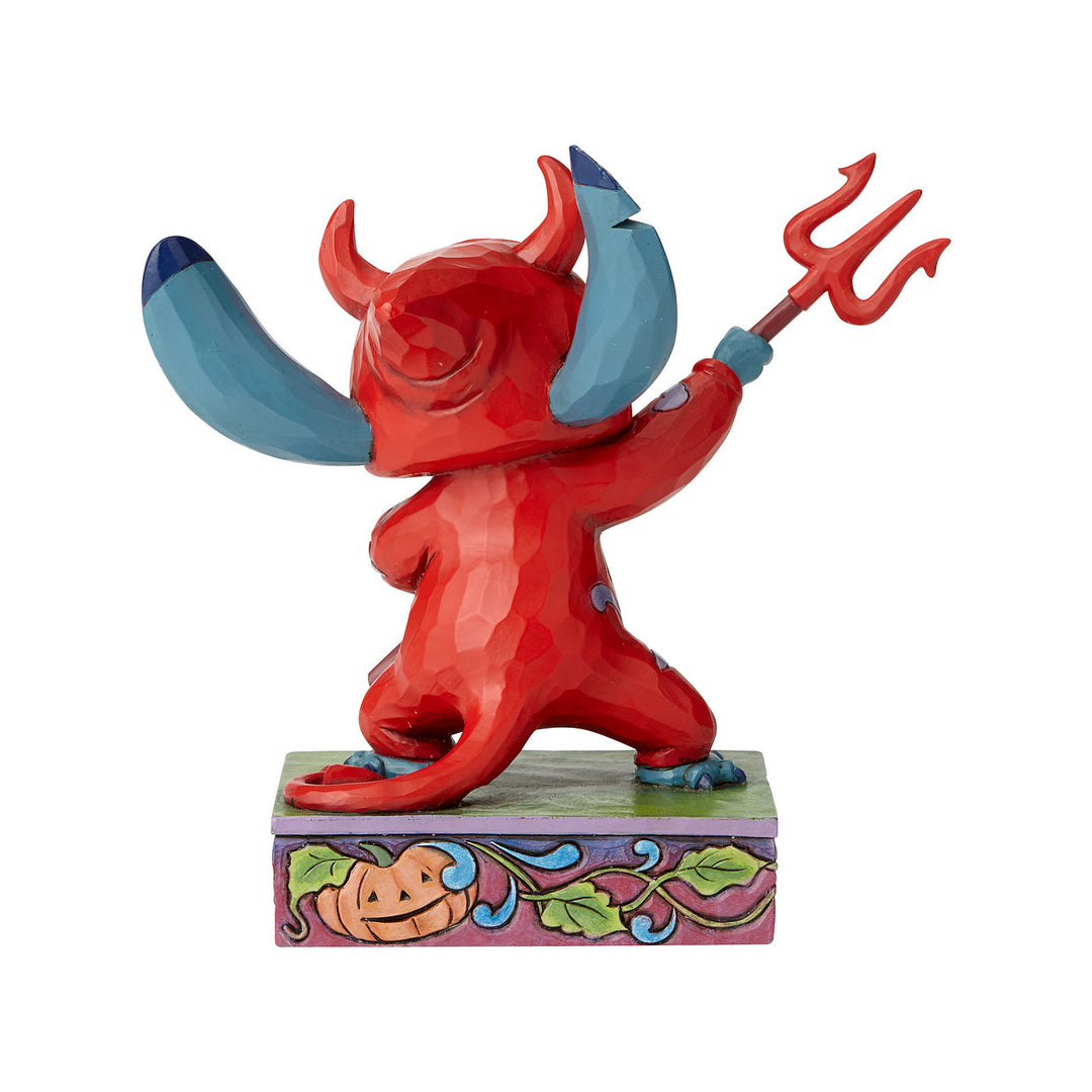 Jim Shore Disney Traditions: Stitch in Devil Costume Figurine sparkle-castle