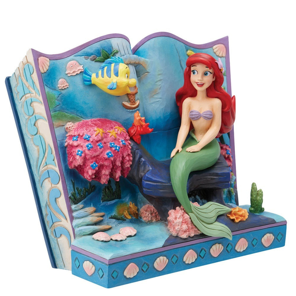 Jim Shore Disney Traditions: The Little Mermaid Storybook Figurine sparkle-castle
