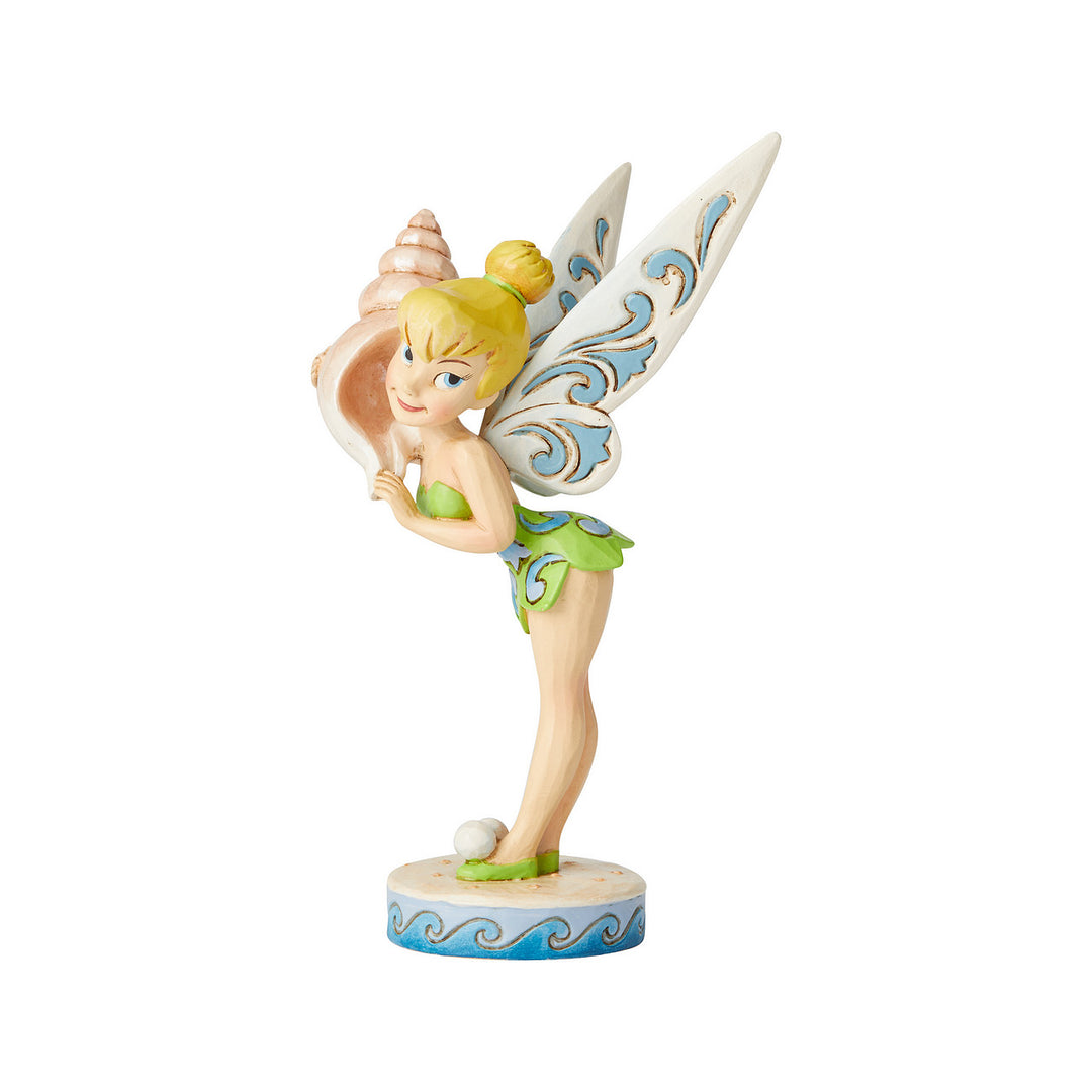Jim Shore Disney Traditions: Tinker Bell With Seashell Figurine sparkle-castle