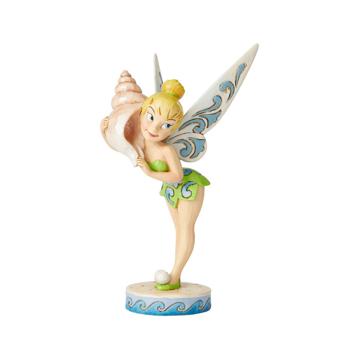Jim Shore Disney Traditions: Tinker Bell With Seashell Figurine sparkle-castle