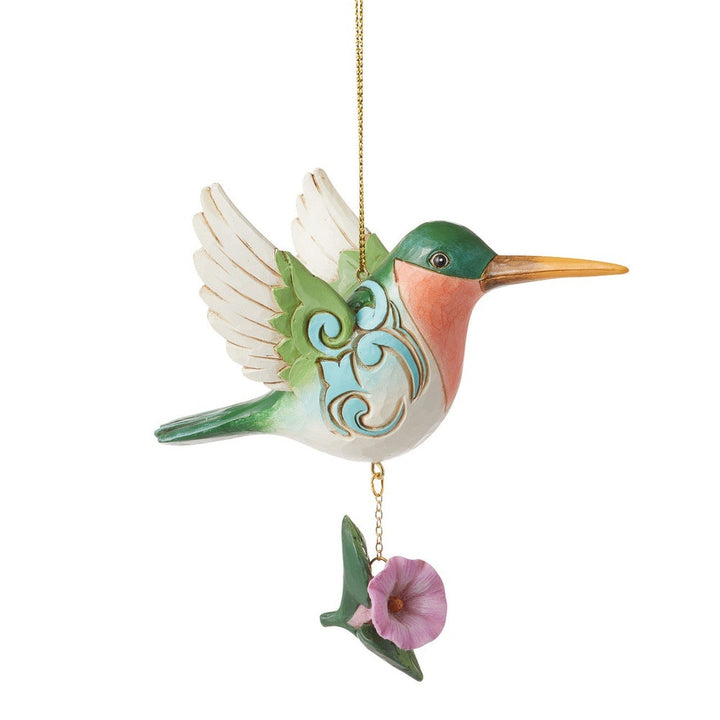 Jim Shore Heartwood Creek: Hummingbird Hanging Ornament sparkle-castle