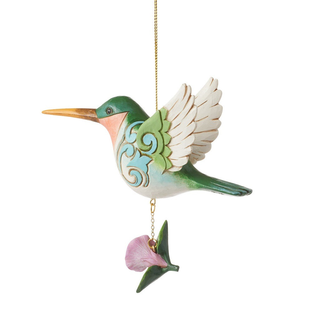 Jim Shore Heartwood Creek: Hummingbird Hanging Ornament sparkle-castle