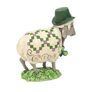 Jim Shore Heartwood Creek: Irish Sheep in Clover Patch Figurine sparkle-castle